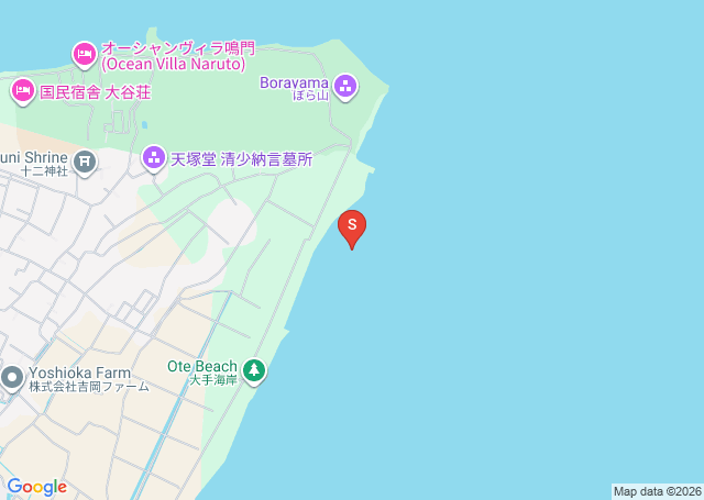 里浦の位置（地図）