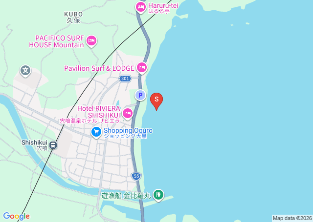 宍喰の位置（地図）