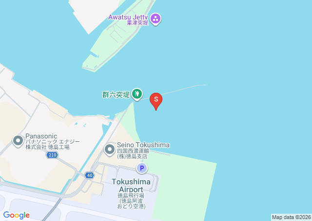 吉野川河口の位置（地図）