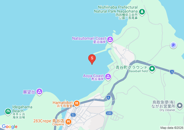 青谷の位置（地図）