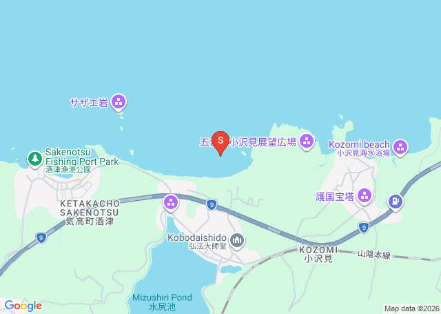 石脇の位置（地図）
