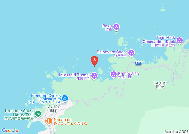 浦富の位置（地図）