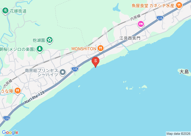 和田・ポコ下の位置を示す地図