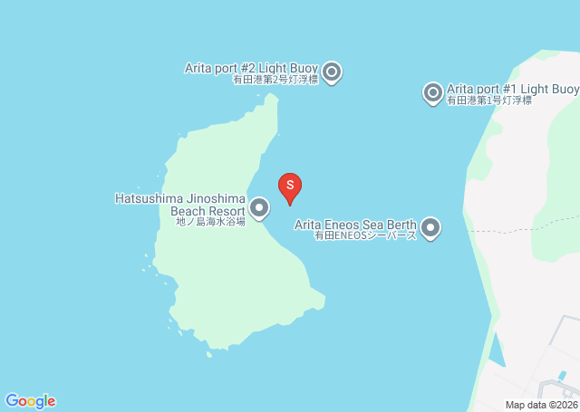 地ノ島の位置（地図）