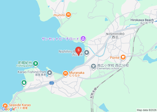 西広の位置（地図）