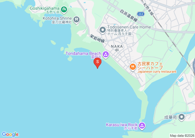 富田浜の位置（地図）