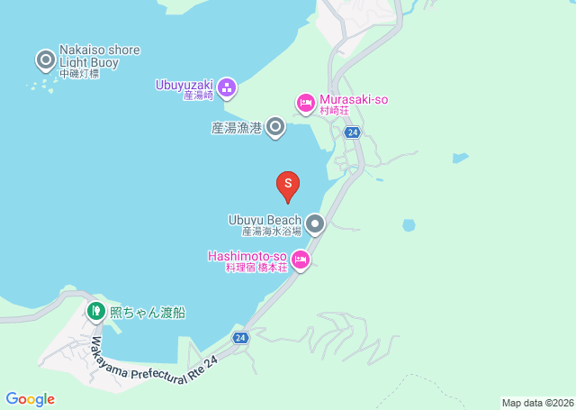 産湯の位置（地図）