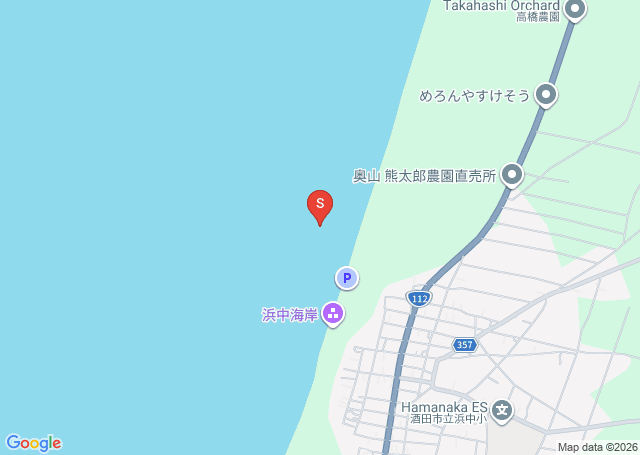 浜中あさりの位置（地図）